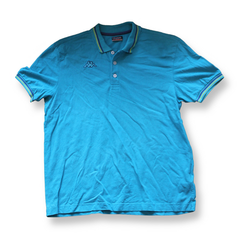 Kappa Vintage 90s Poloshirt Turquoise | Size XL