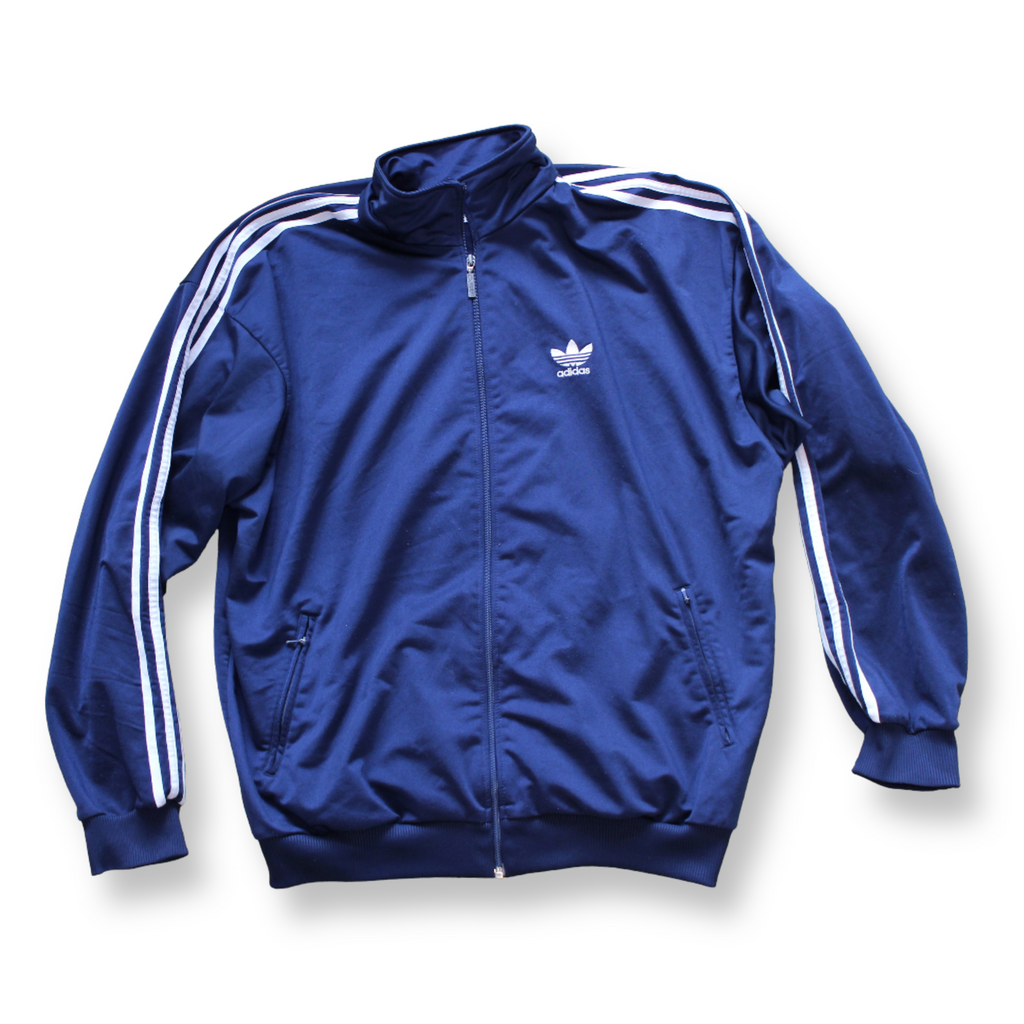 Blue adidas track jacket on sale