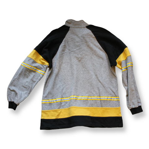 *Blue Ocean Vintage Sweater Grey/Black/Yellow | Size L